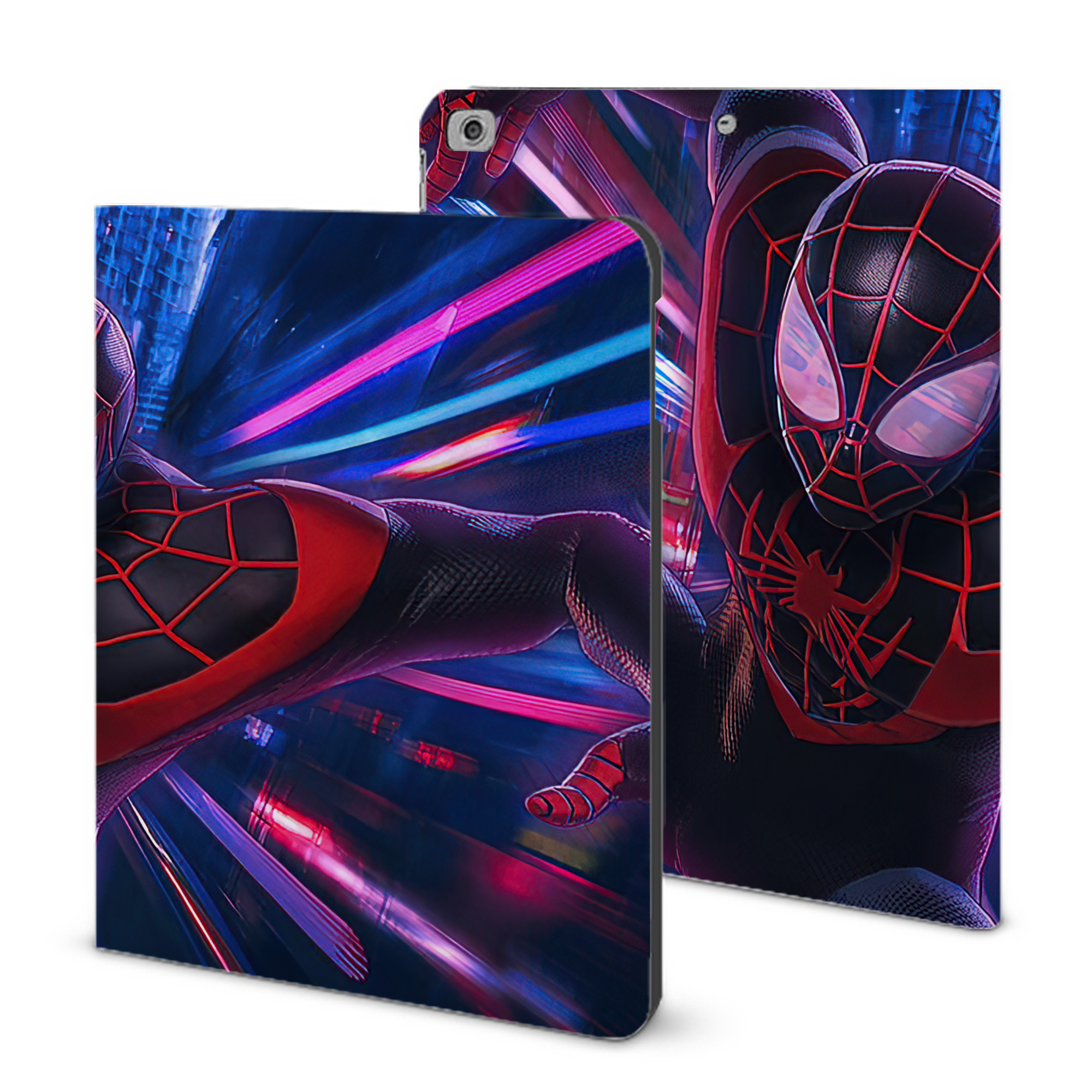 （画像用） アベンジャーズ The Avengers IPad ケース ブック型 PUレザー TPU 耐衝撃 軽量 薄型 ペン収納なし 全面保護 IPad 各モデル対応